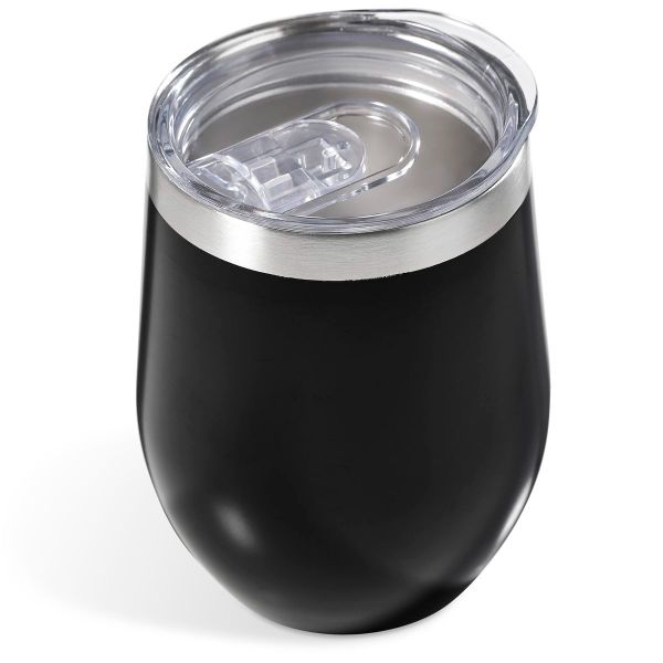 Stainless Steel Egg Shape Wine Cup with Seal Lid Tumbler