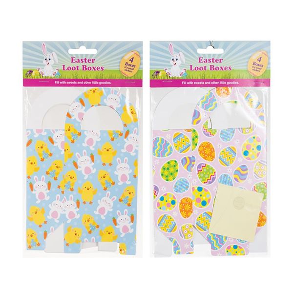 Easter Loot Boxes 20cm x 9.5cm 4 Piece (8 Pack)