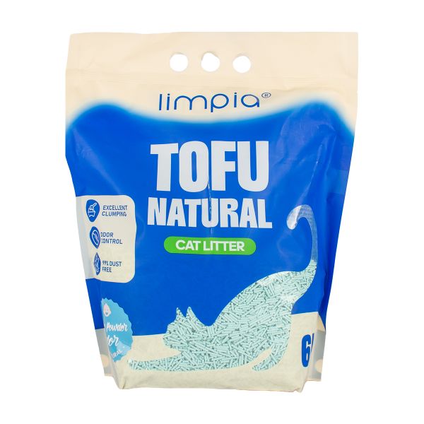 Limpia Tofu Cat Litter Baby Powder 6l