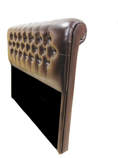 Amatis - Brown Leather Headboard Queen Size