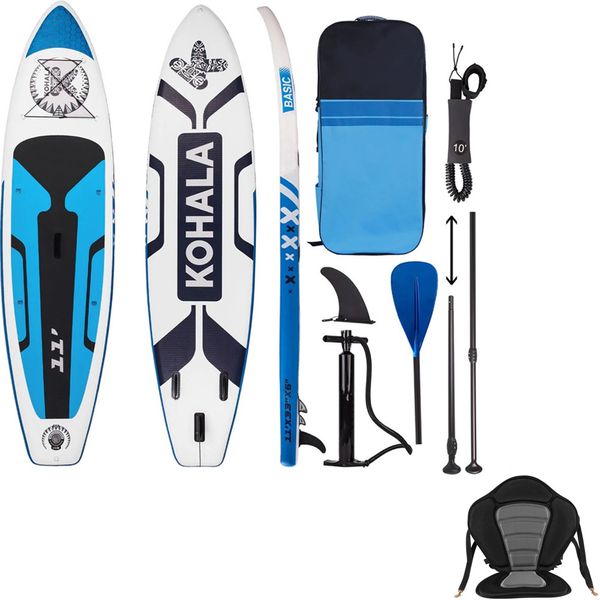 SUP Board Inflatable Stand Up Paddle Board -3.35m - KOHALA + Kayak Seat