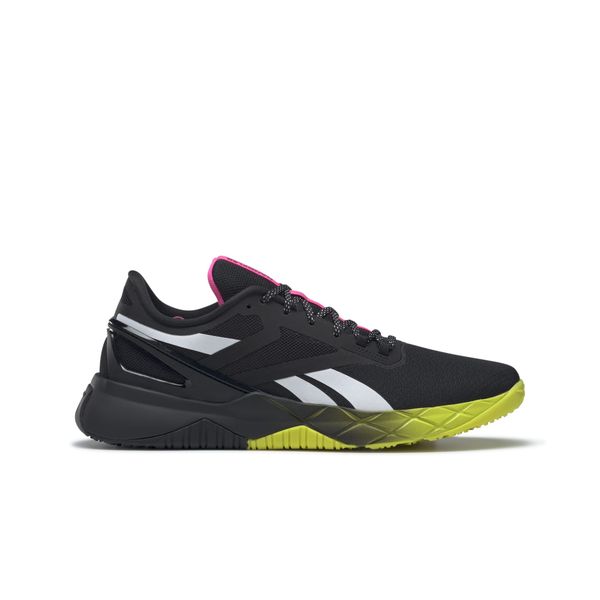 Reebok Men's NANOFLEX Training Shoes - Black/Atomic Pink/Acid Yellow