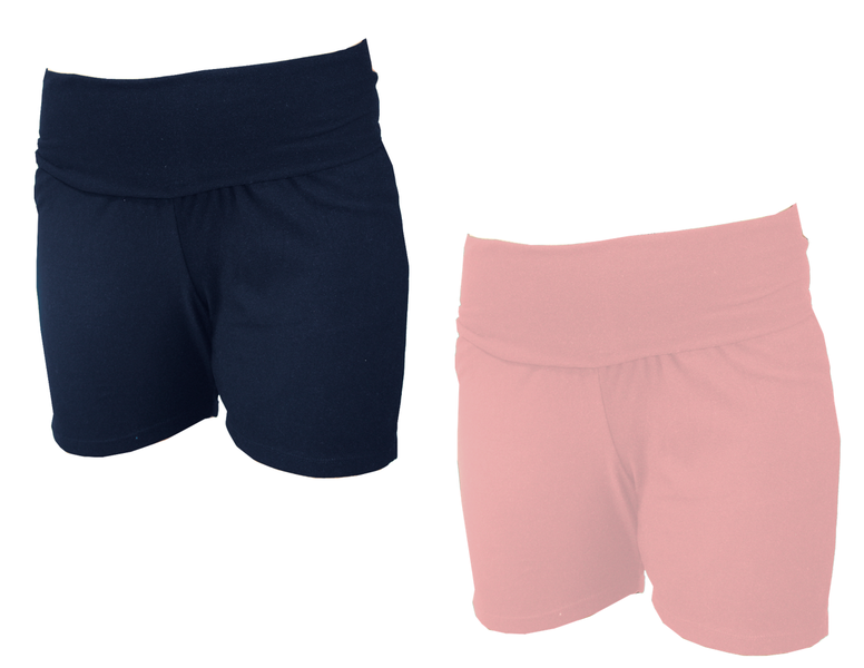 Maternity shorts-2 Pack-Navy &amp; Pink