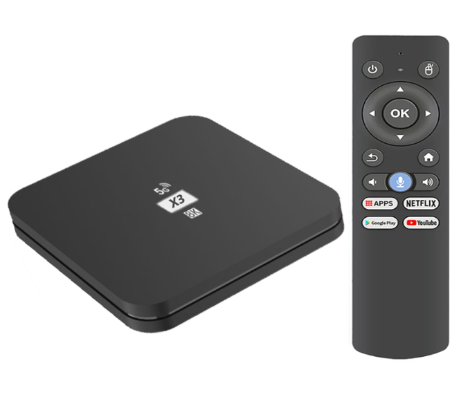 LB-X3 Smart Android Tv Box With AI Assist, Android 13, 16GB Rom, 2GB Ram.