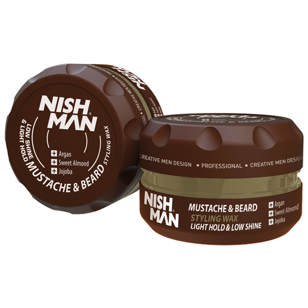 Nishman Mustache &amp; Beard Styling Wax 100ml