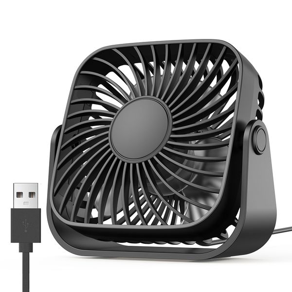 4-inch USB mini desktop fan, 360 adjustable vertical indoor fan