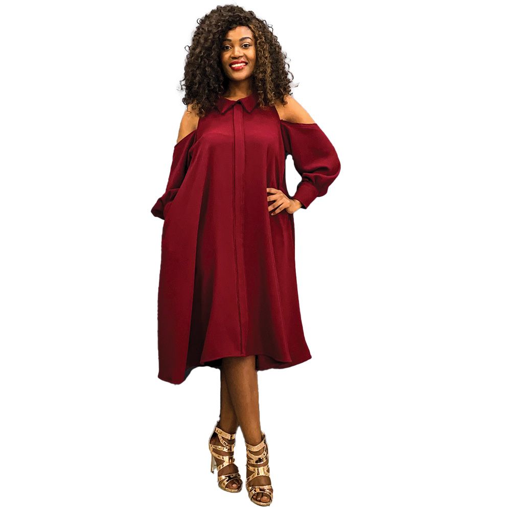 burgundy dress south africa CD790
