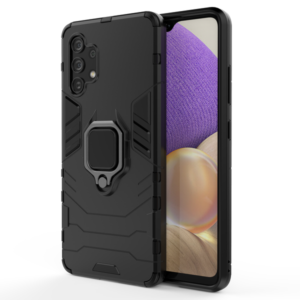 CellTime™ Galaxy A32 4G/LTE Shockproof B/Panther Magnetic Ring Stand Cover