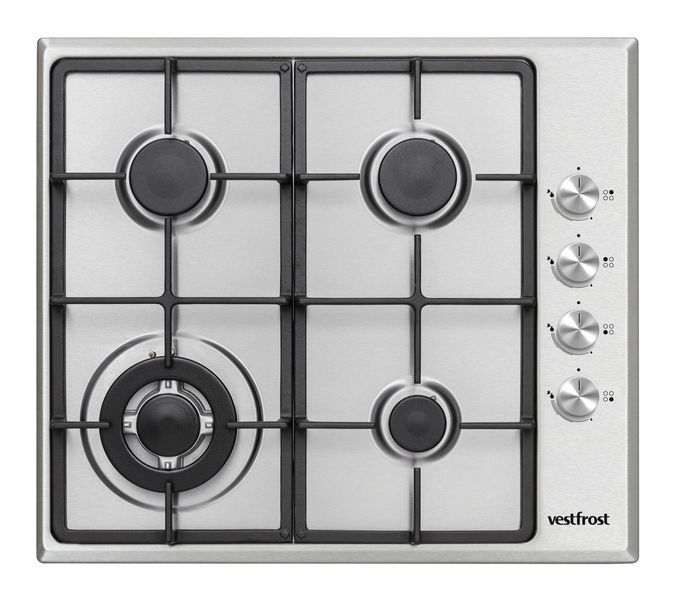 Vestfrost - 4 Burner Stainless Steel Gas Hob