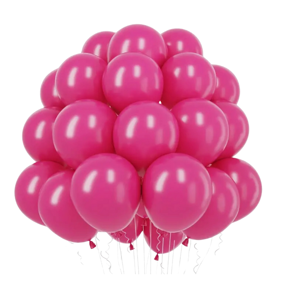 Balloons Helium 6 Piece Per Pack F-01 - Pink - 5 Pack