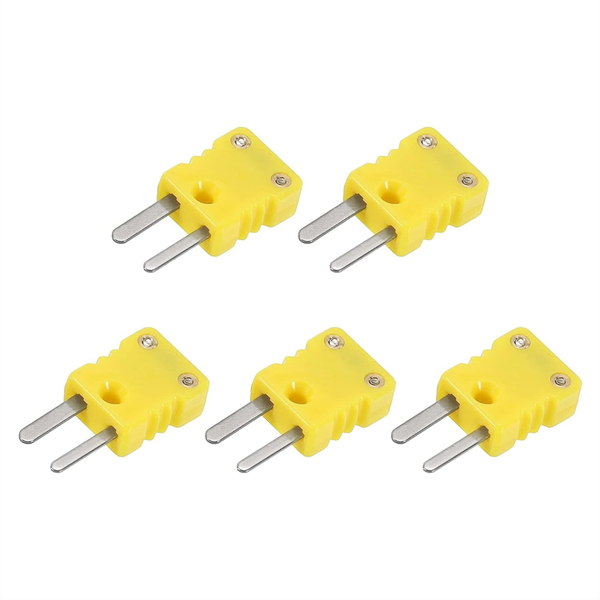 Mini Type K Thermocouple Connector Male Plug Adapter High Temperature 120