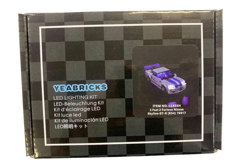 Yeabricks Light Set For Lego 76917 2 Fast 2 Furious Nissan Skyline GT-R