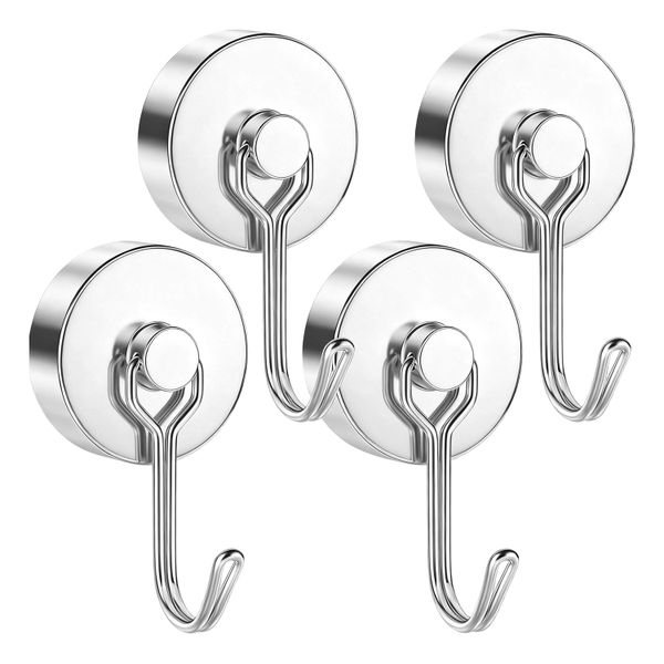 Strong Magnetic Swivel Hooks Set Of 4 Neodymium Magnet for Fridge