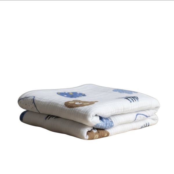 Pine Bear Baby/Toddler Muslin Throw L