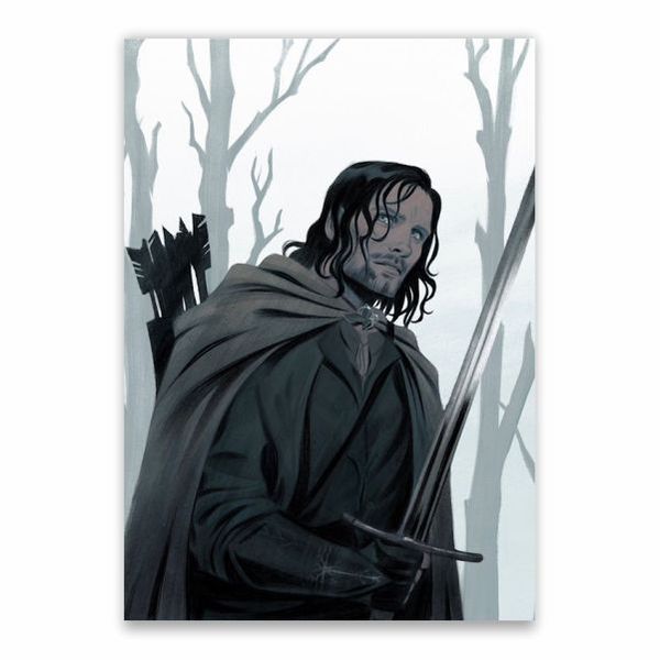 Aragorn Cartoon Poster - A1