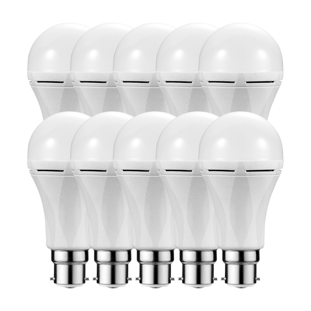 9W A60 LED Rechargeable Light Bulbs B22 Cool & Warm Switched