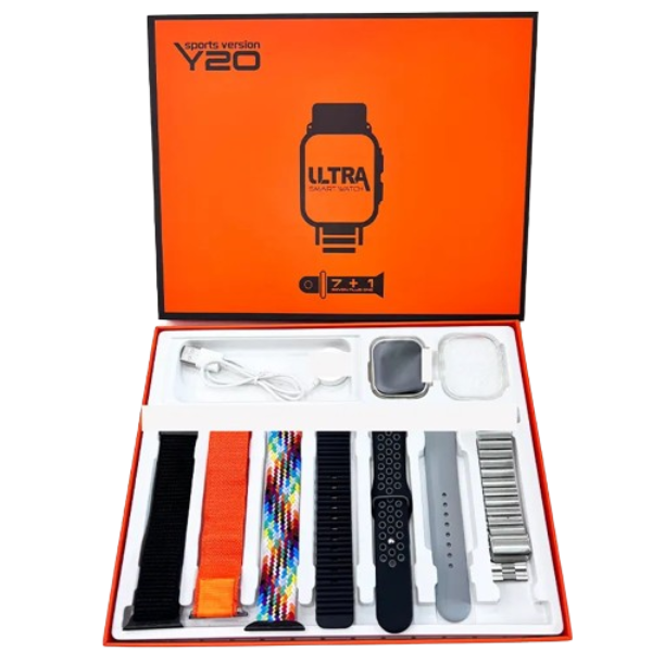 7 in 1 Ultra, 7 Belts Watch for Men &amp; Woman (Multicolour Stripe)