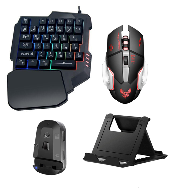 4 in -1 Mobile Game One Hand Key Board JG833