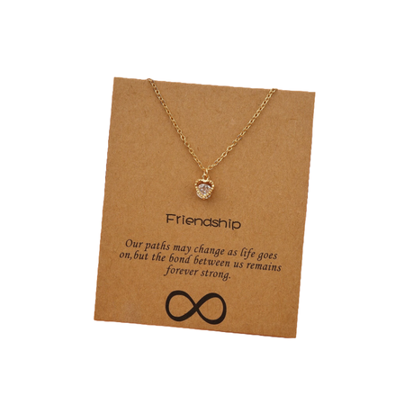 Eternal Bond - Yellow Gold Friendship Necklace by JJ&Co Image