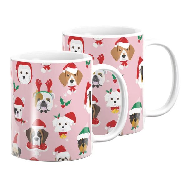 Pappa Joe - Mug Set - Christmas Dog Pattern
