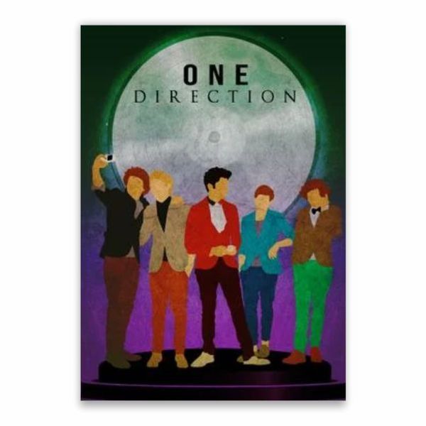 One Direction Cartoon Poster - A1