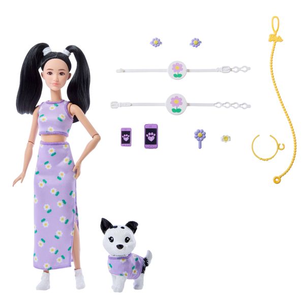 Barbie Twinning Looks Doll And Accessories - Flowers