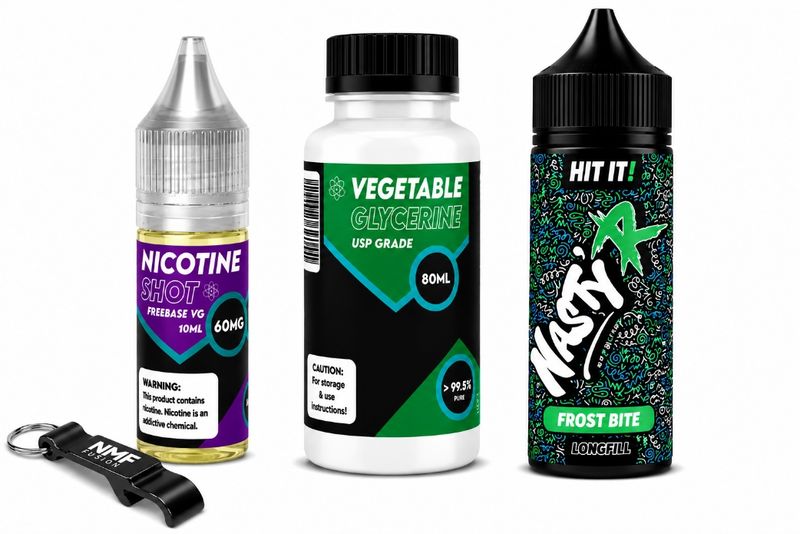 Nasty R MMF Longfill 120ml e-liquid - Frost Bite 5mg (Pack of 4)