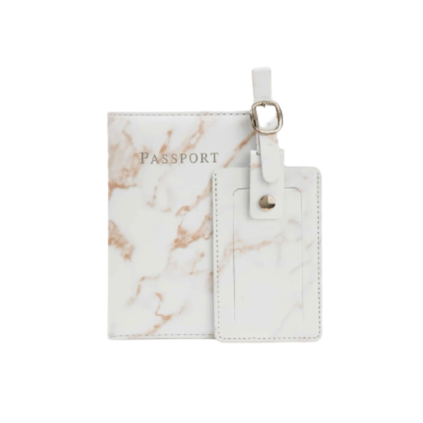Graphic Passport Case &amp; Luggage Tag Passport Holder &amp; Bag Tag Set