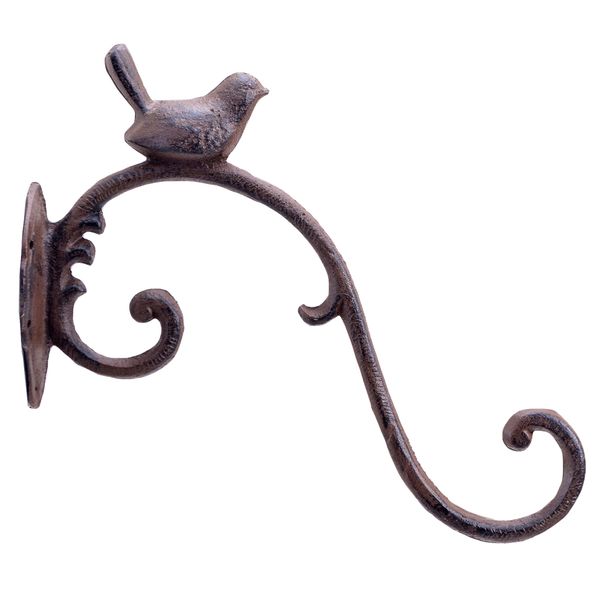Decor Garden Wall Mounted Vintage Metal Bird Hanging Hook - 25cm