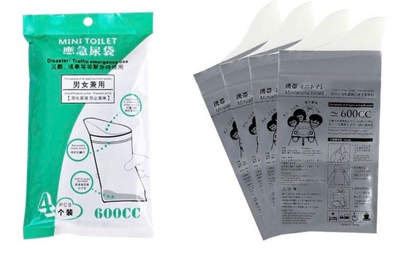 Outdoor Emergency Urine Bag/Sickness Bag 4Pcs 600ml