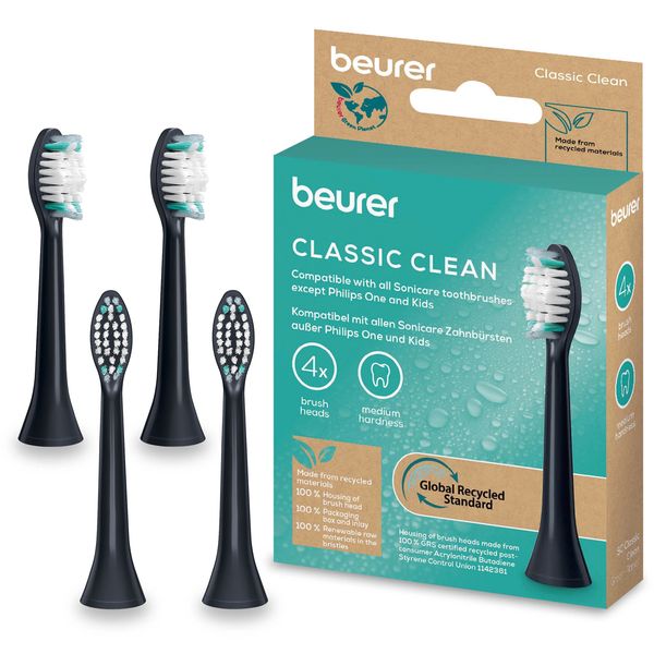 Beurer Toothbrush Heads Also Compatible with Philips Sonicare:Classic Clean