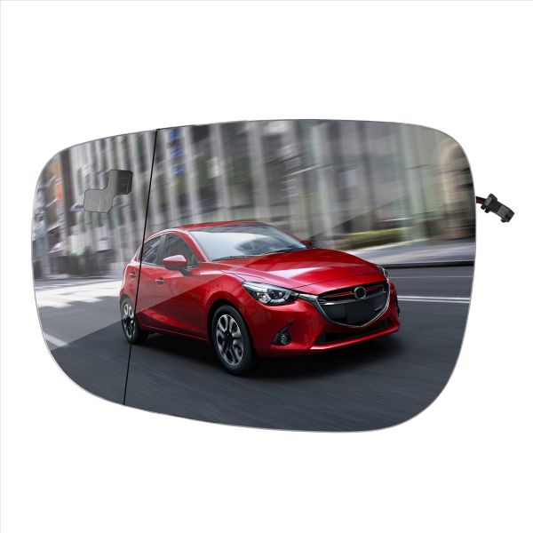 Car Left Reversing Mirror with Heating Monitor Blind Compatible with Mazda