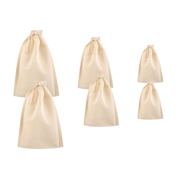 Reusable Cheesecloth Bags Set of 6