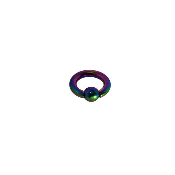 Full Closure Bar 4mm 316L Grade Surgical Steel, Multi colour 14mm diameter