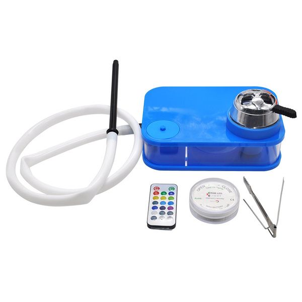 Hot Box Hookah Pipe - Blue