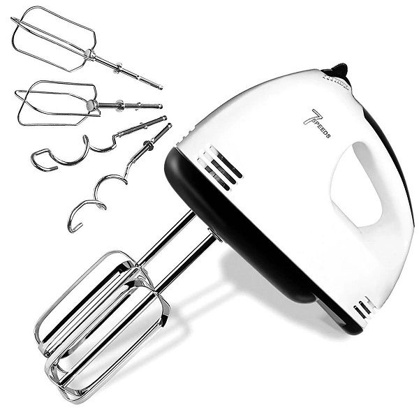 Electric Hand Mixer with Stainless Steel Whisk