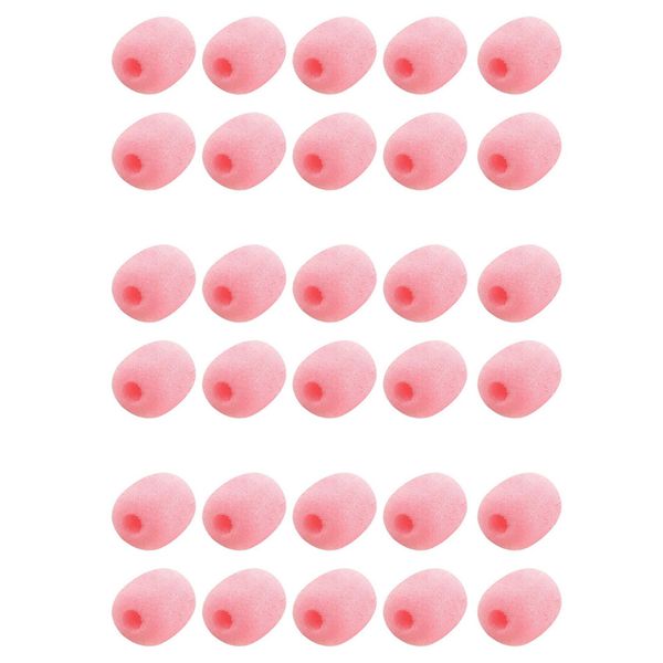 10 Pack Microphone Windscreen Microphone Sponge Foam Cover Pink