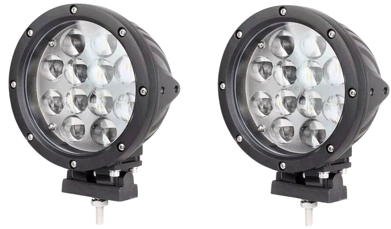 2PCS 60W Round LED Spotlight For Off-road Vehicles