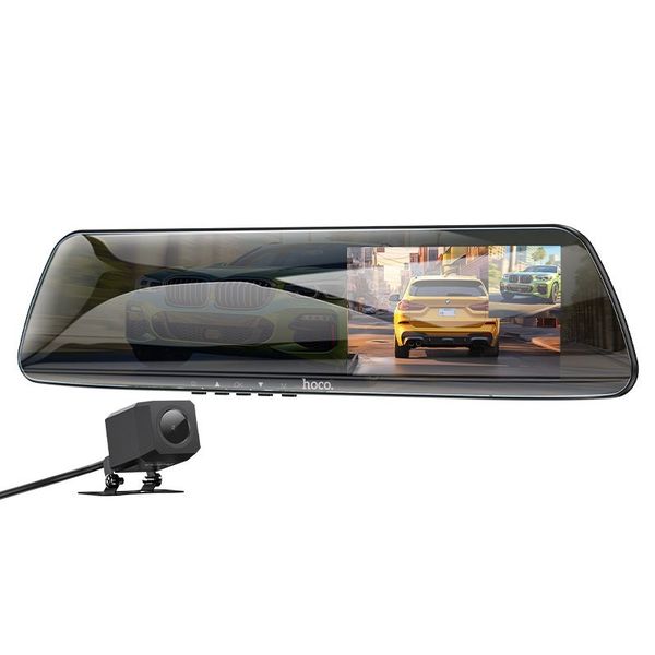 Dash Camera DV4 4.5-inch rearview mirror driving recorder(dual-channel)