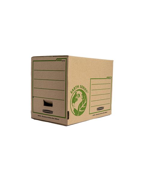 Bankers Box, Earth Series, A4 Economy Archive Box, 200mm, Pack of 4