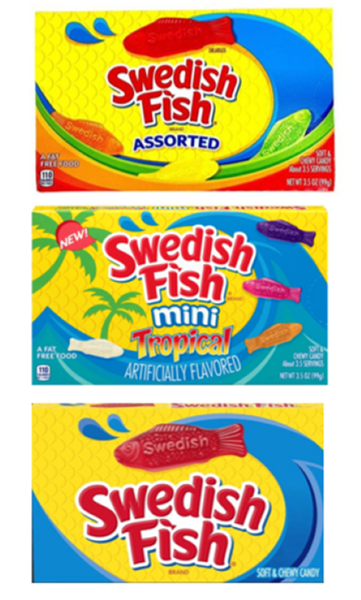 Swedish Fish Variety Theatre Box 3 Pack