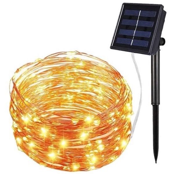 GigaBloc - 10m LED Solar Outdoor Christmas Lights - String Fairy Light
