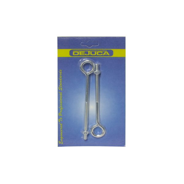 Dejuca - Eye Bolt with Nut - 6mm X 150mm - 2/pkt - 2 Pack