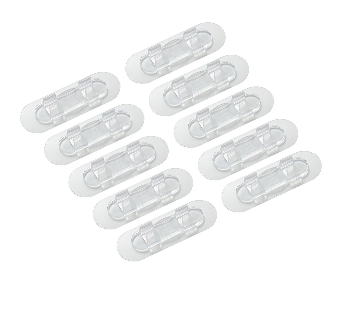 10 Pack Self-adhesive Cable Clips 