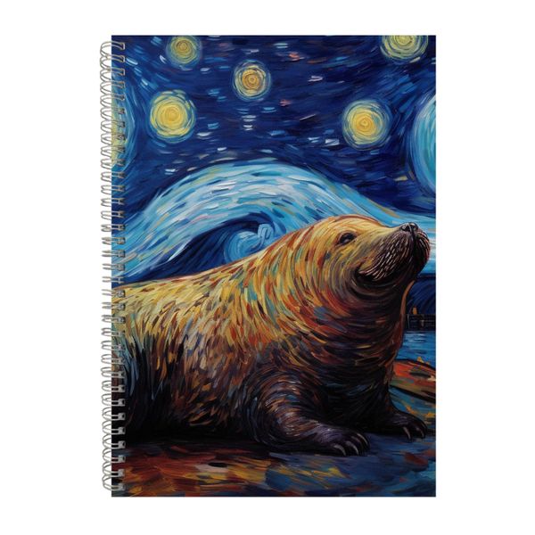WALRUS Starry Night Notebook Art Gift Idea A4 NotePad 118