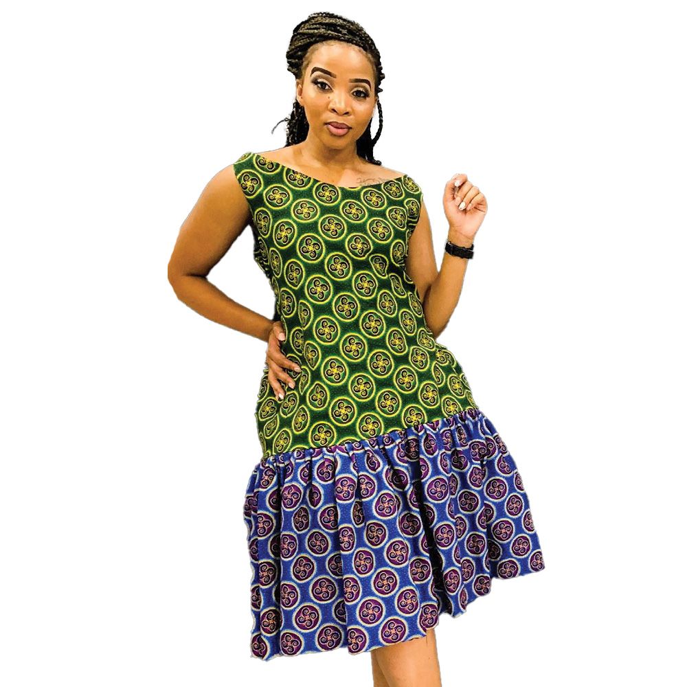 Africa Fashion House Nosi 2-Tone Shwe Shwe Dress | Shop Today. Get it ...