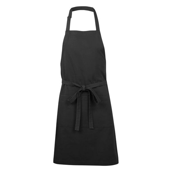 Chefs Uniform - Full Bib Black Apron