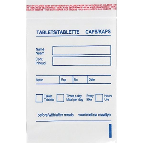 Clinihealth - Tablet Bag English &amp; Afrikaans Print 1000's