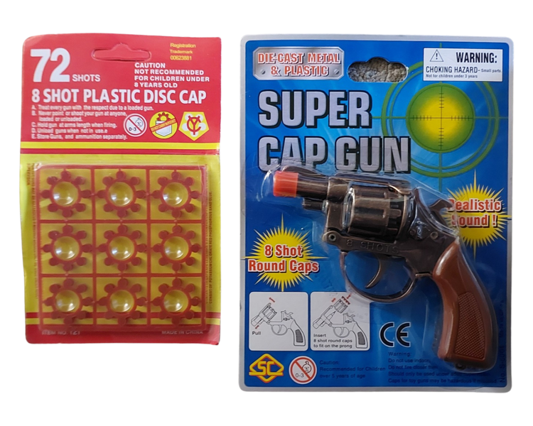 Bronze Brown Super Cap Gun with 72 Extra Shots