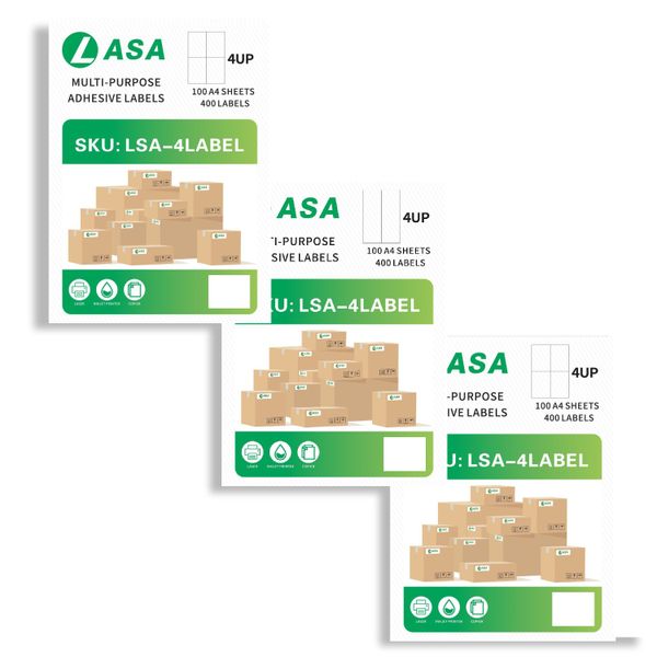 4 UP Label A4 Adhesive
